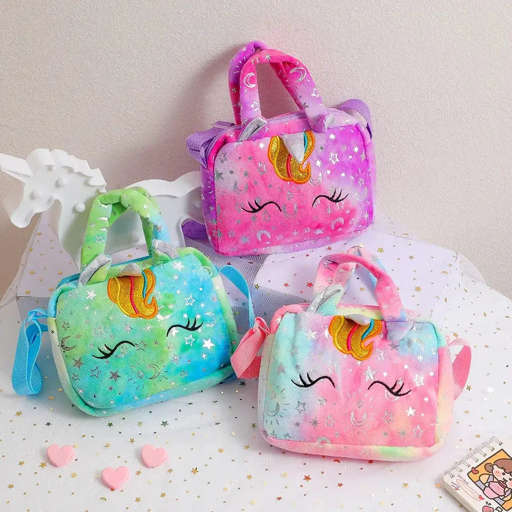 Fashion Sweet Unicorn Crossbody Handbag For Girls Cute Kid Bag Birthday Party Gift Little Girl Purse