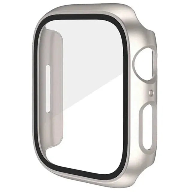 Glass+Cover For Apple Watch case 10 9 8 7 6 SE 5 iWatch Accessorie Screen Protector iWatch series 46mm 44mm 40mm 41 45mm 38 42mm