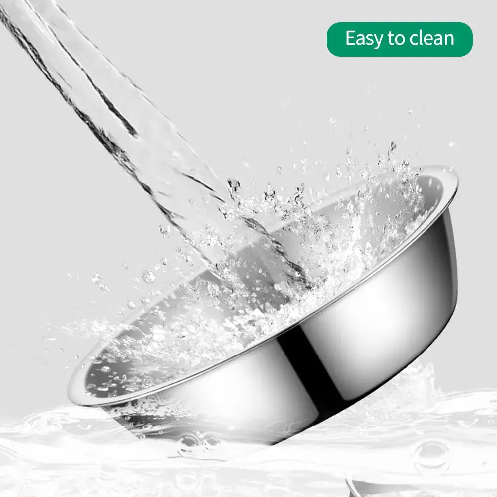 Large Capacity Stainless Steel Pet Bowl For Dogs And Cats Durable Metal Feeding Drinking Bowl