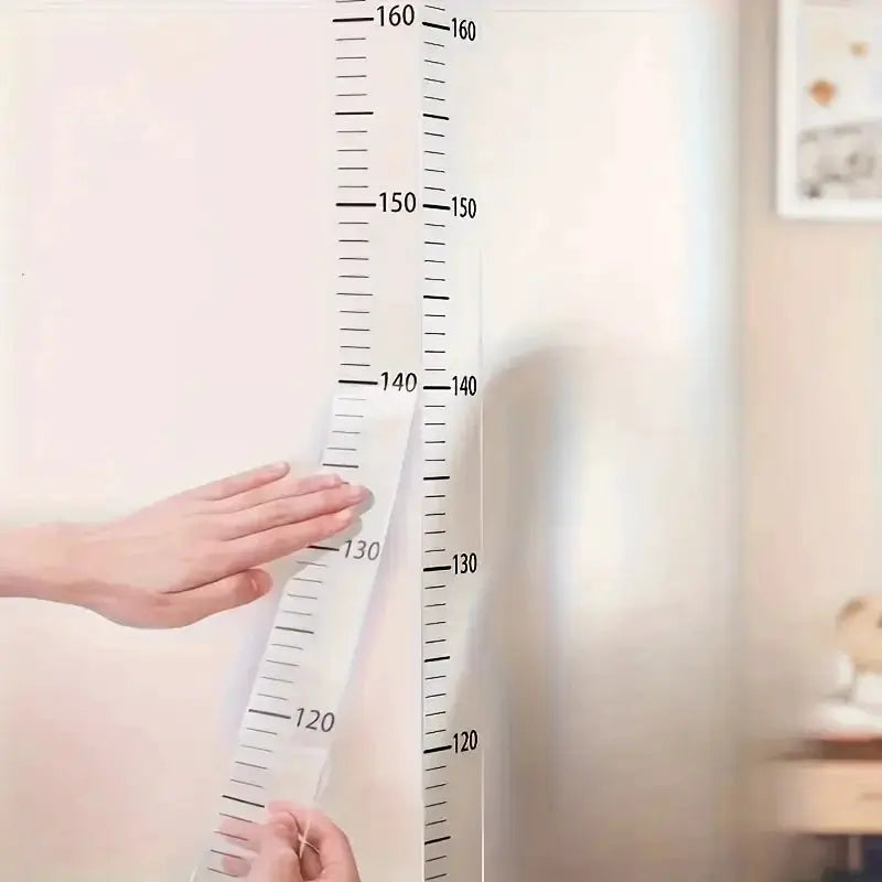 2m Wall Height Measurement Card Durable PC Material Writable Removable Ideal for Room Decor