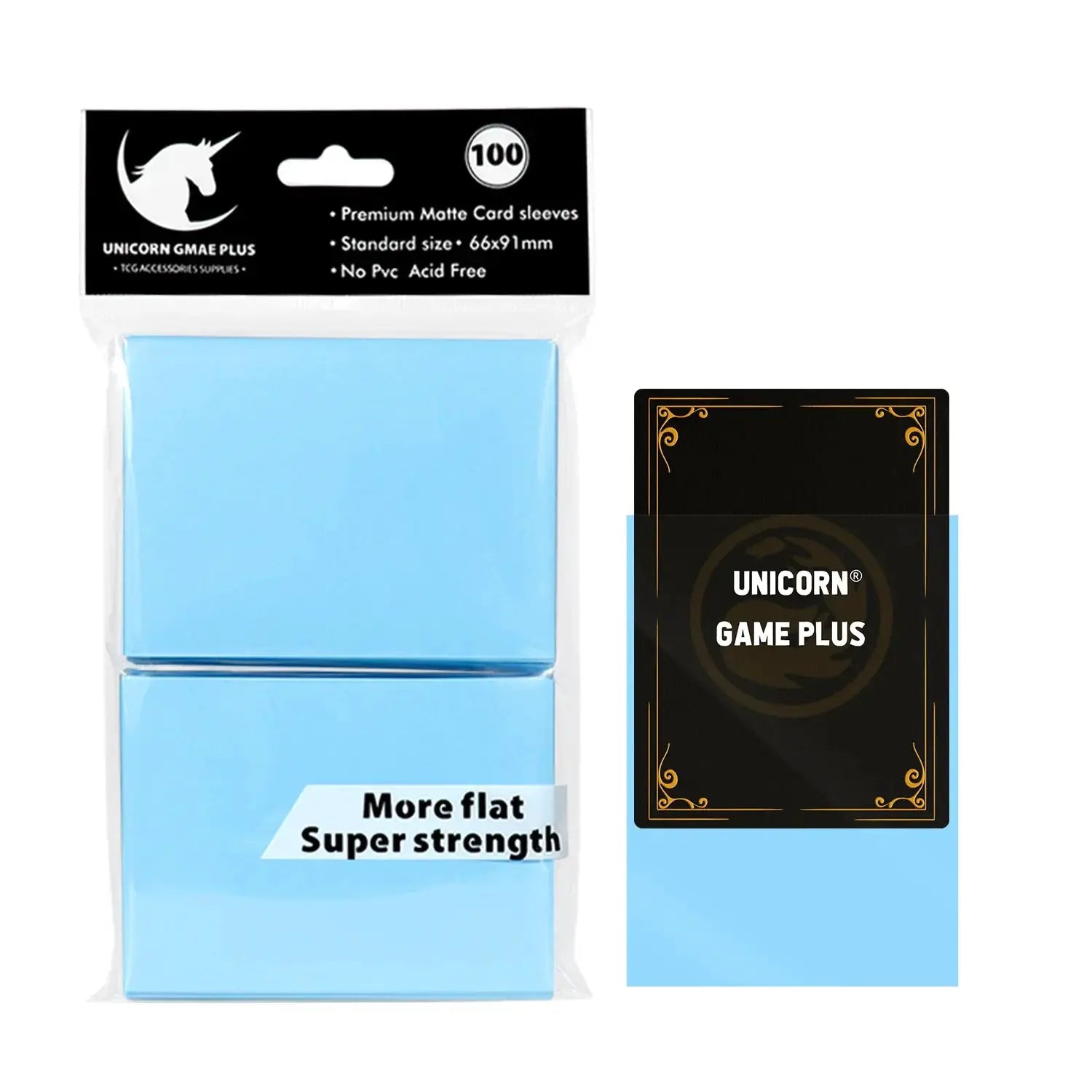 100 Pcs Matte 66x91mm Standard Size Card Sleeves For TCG Trading Cards Board Games Tarot Shield