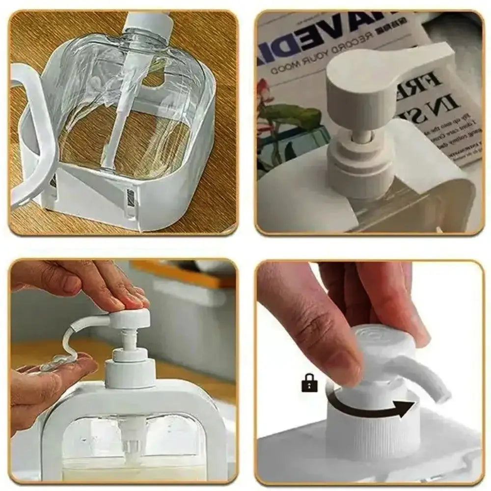 Large Capacity Transparent Soap Dispenser Bottle 300ML 500ML For Liquid Soap Shower Gel Laundry Detergent Storage