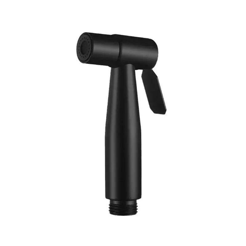 Simples Market black handheld bidet sprayer for toilet, stainless steel bathroom faucet head with lever