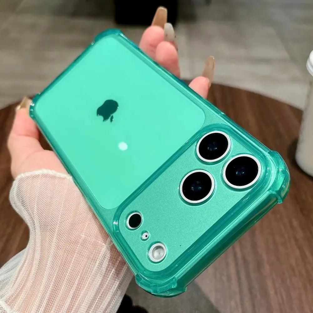 NeonGuard Shockproof Neon Soft TPU Clear Case For iPhone 7 To 17 Pro Max With Camera Protection