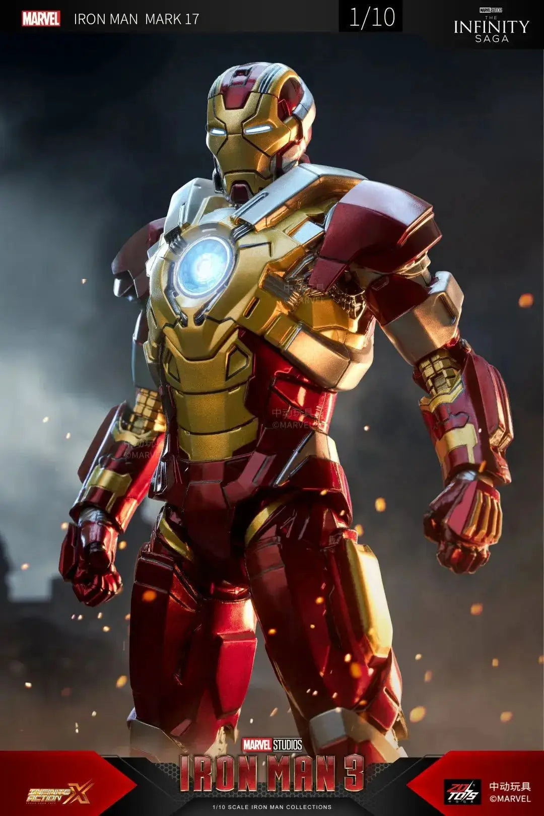 ZD Original Iron Man MK31 MK32 Piston Romeo MK10 MK19 Tiger One Tenth Scale Armor Marvel Legends Avengers Action Figure Toy