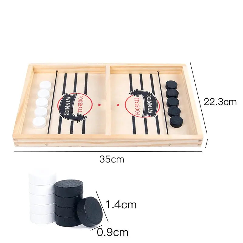 Table Hockey Paced Sling Board Puzzle Game For Parties Desktop Battle Interactive Toys For Children And Family Fun