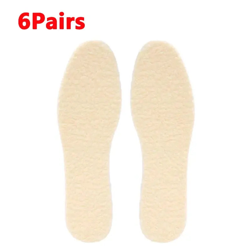 Unisex Winter Thermal Insoles Soft Plush Thickened Shoe Inserts For Men And Women Keep Feet Warm