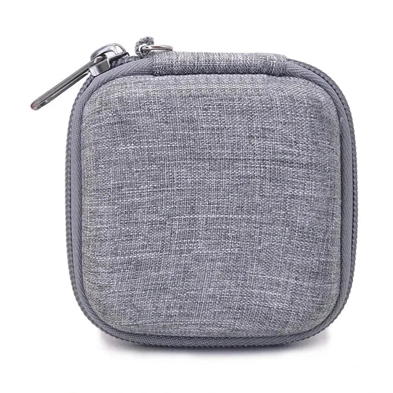 NovaTech Portable Earphone Storage Bag And Data Cable Organizer Case For Chargers USB Drives Multifunctional Protector