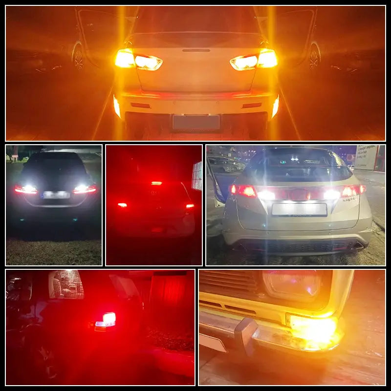 YiRui 2 Pack 12V To 48V LED Bulbs 144 SMD For Reverse Turn Signal Brake Lights BA15S BAY15D P21W 1157 W21W