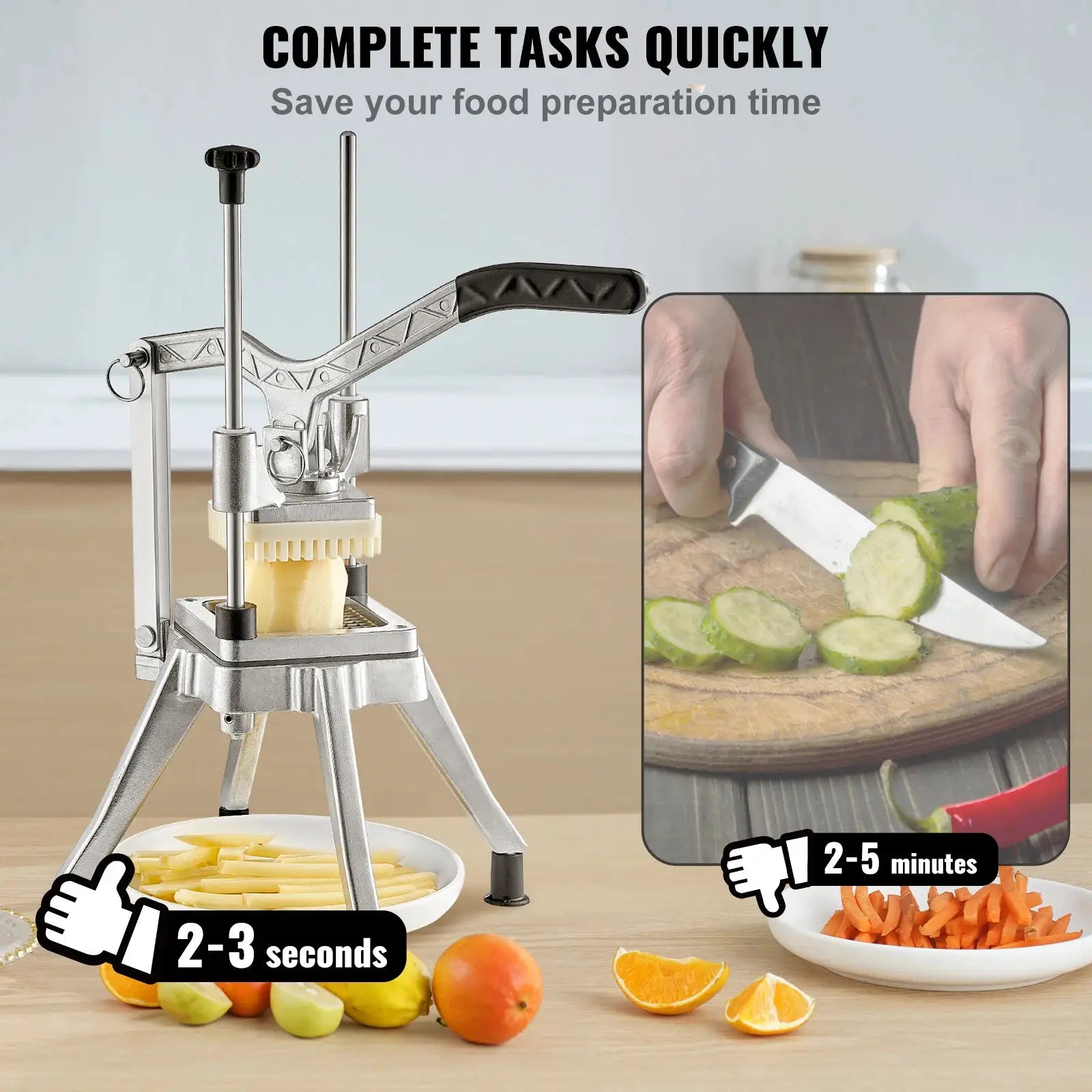 French Fry Cutter Onion Slicer Stainless Steel Vegetable Dicer