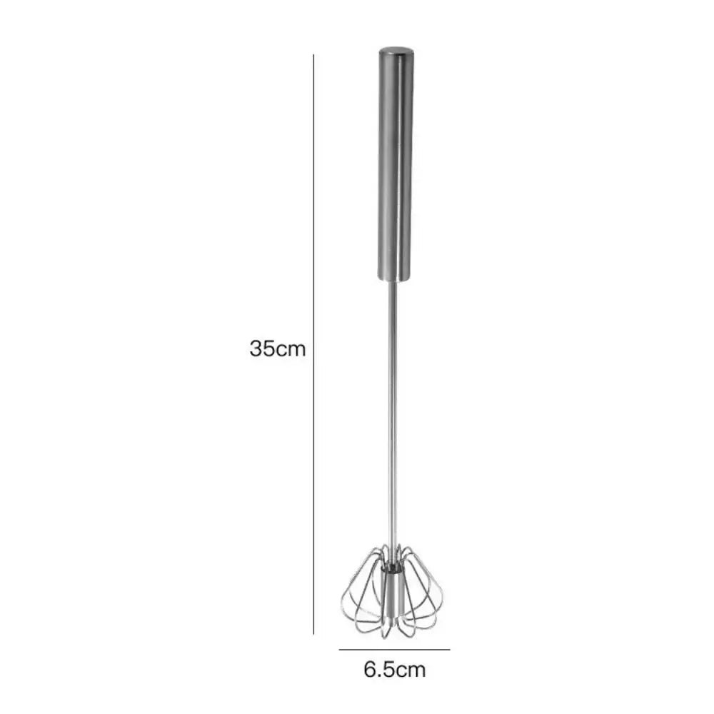EverMix Stainless Steel Rotary Whisk Semi Automatic Mixer For Cream And Eggs In The Kitchen