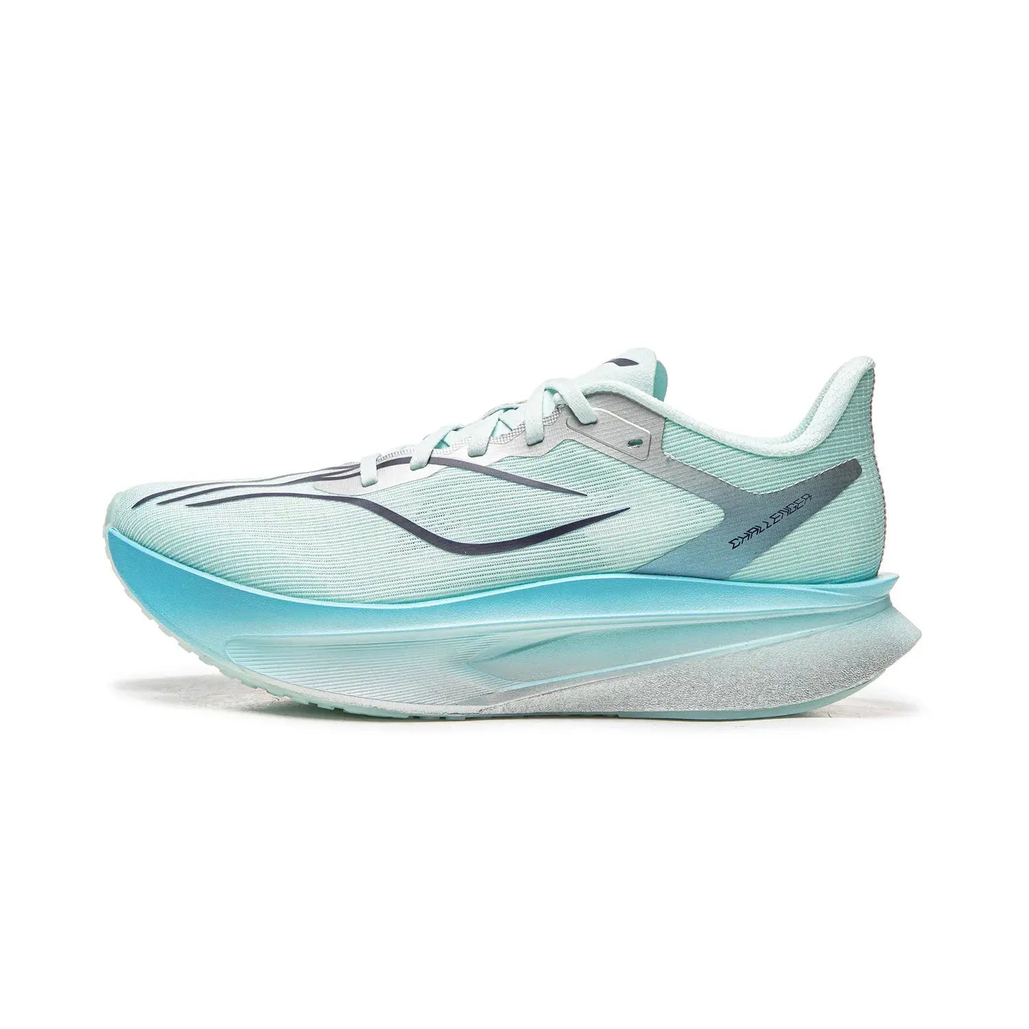 Li-Ning FEIDIAN 6 Challenger racing running shoes, aqua mint with reflective accents