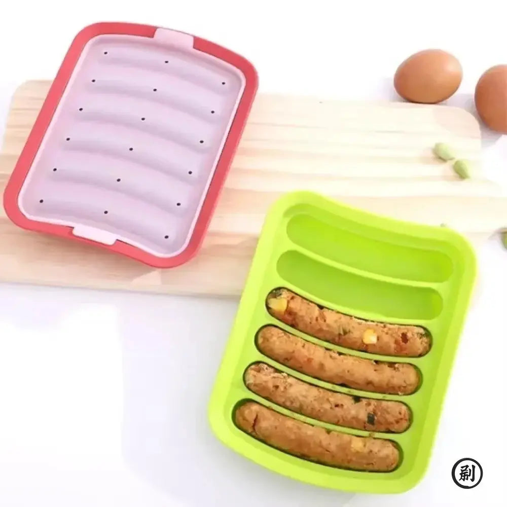 DIY Food Grade Silicone Sausage Mold for Home Use, Baby Food Supplements, Hot Dogs, Ham, Sausage Baking Mold