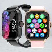 PulseTech 1.83 Inch Waterproof Smart Watch With Calls Messages Sleep Monitoring Pedometer Alerts For IPhone And Android