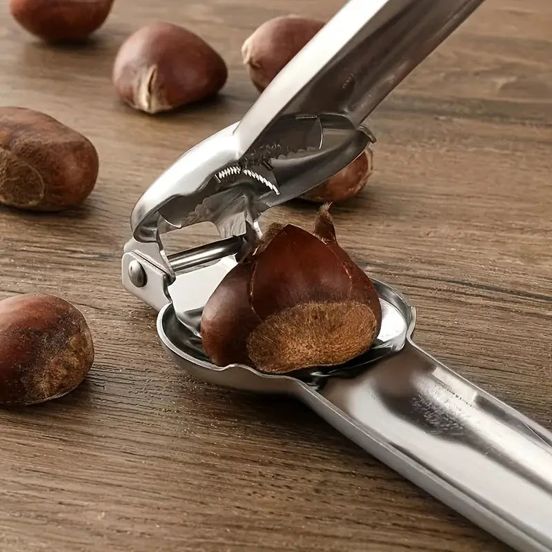 2 In 1 Chestnut Opener And Walnut Cracker Tool Kitchen Sheller Nut Clip Pliers Accessories