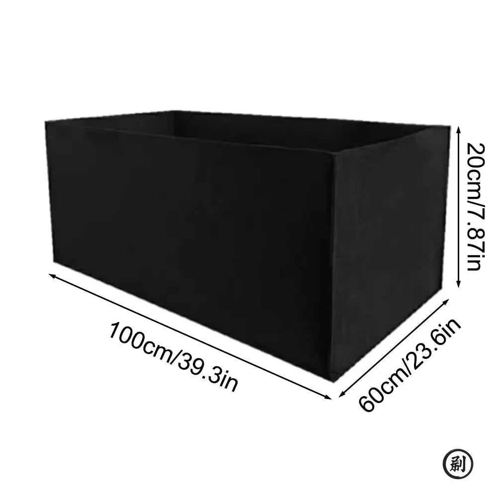Square Felt Growing Bucket Grow Bag for Vegetables and Plants Non Woven Felt Garden Bag Multi Functional