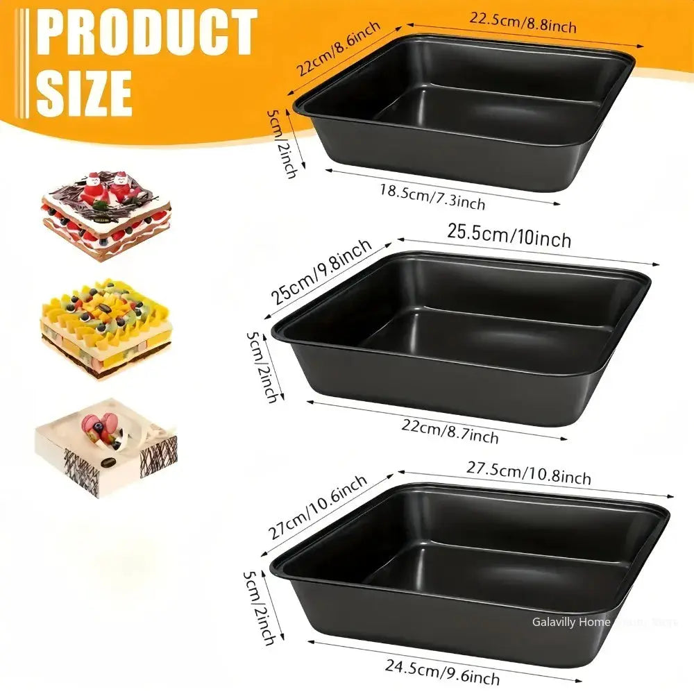 PrimeBake Carbon Steel Nonstick Roasting Pan Rectangular Bakeware For Bread Cakes Pastries Versatile Kitchen Essential