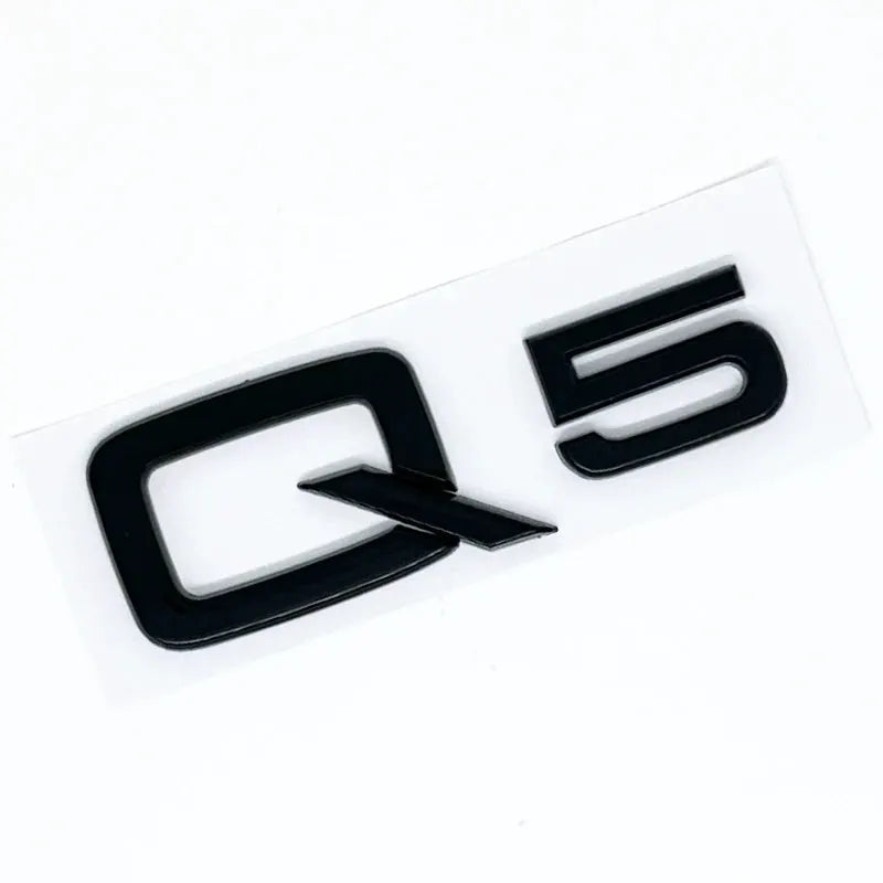 3D ABS chrome Q5 car rear trunk emblem badge sticker