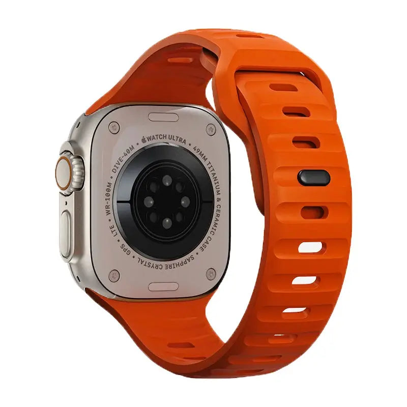 Strap For Apple Watch Band 49mm 44mm 45mm 41mm 40mm 42mm 38mm Soft Silicone sport Bracelet iwatch Serise 8 7 SE 6 5 9 Ultra 49mm