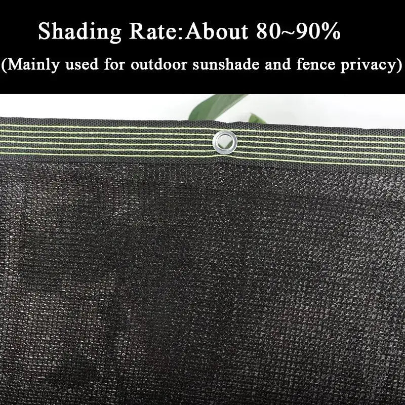 Simples Market black shade cloth 6x6m with grommets for outdoor sunshade