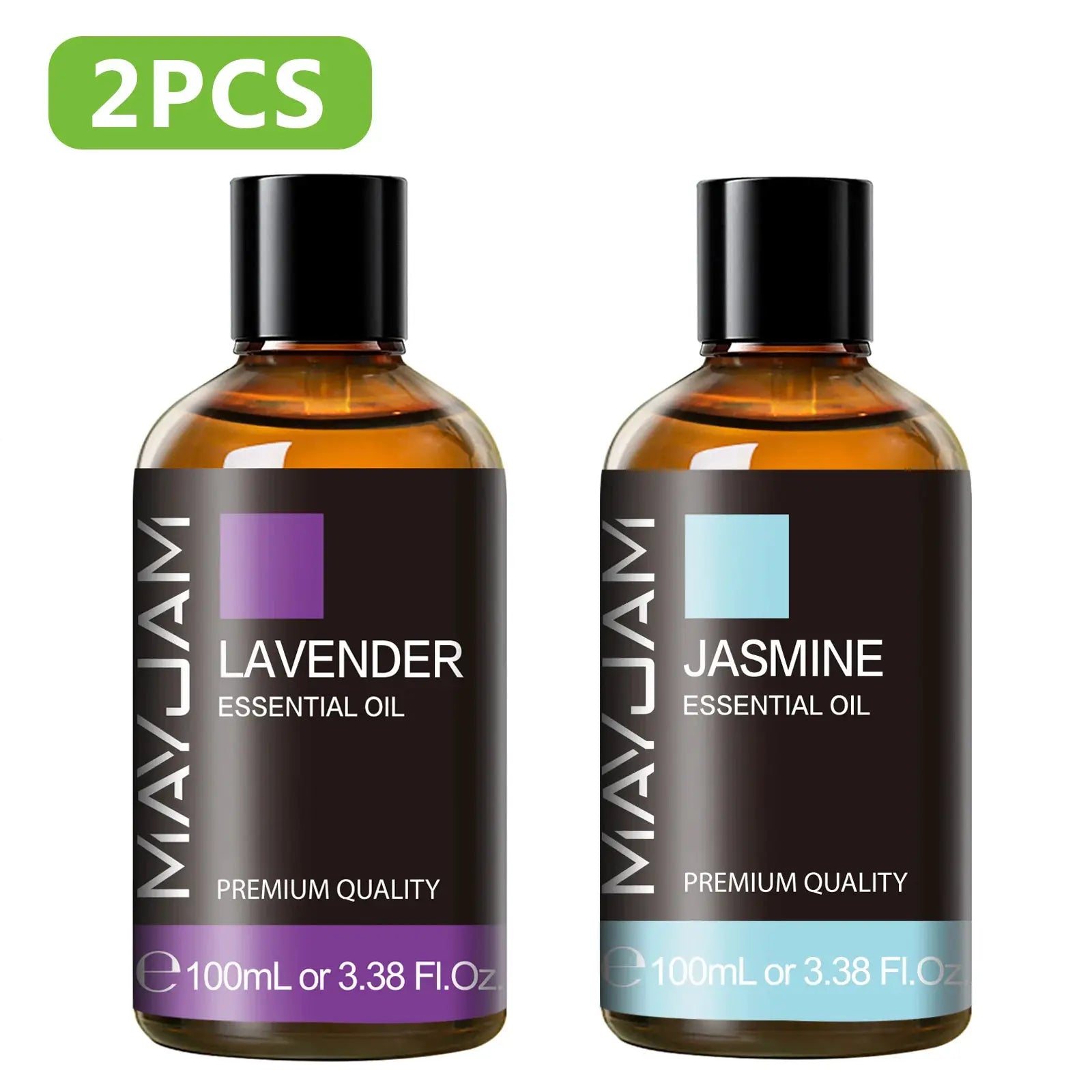 MAYJAM 100ml Pure Plant Essential Oil Mint Bergamot Patchouli Citronella Lemongrass Chamomile Cedarwood For Reed Diffuser