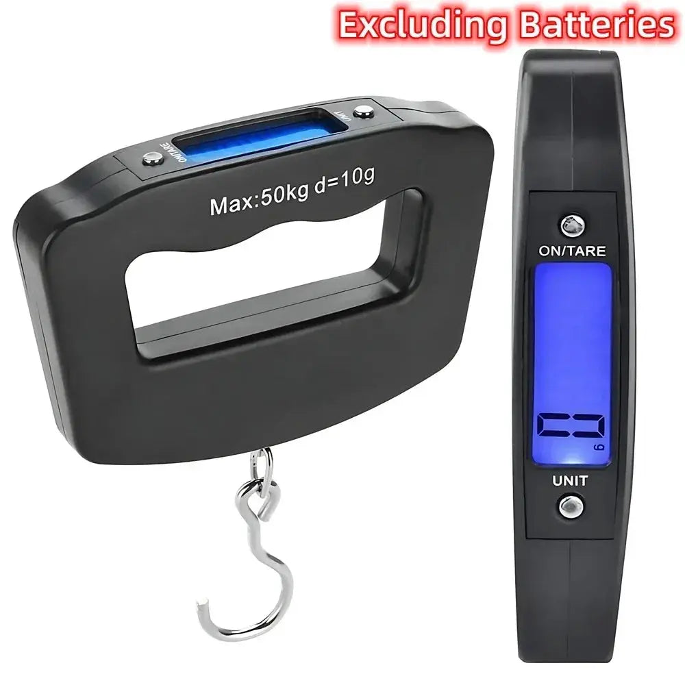 TravelEase 50kg Digital Luggage Scale With Backlit Display Portable Suitcase Weighing