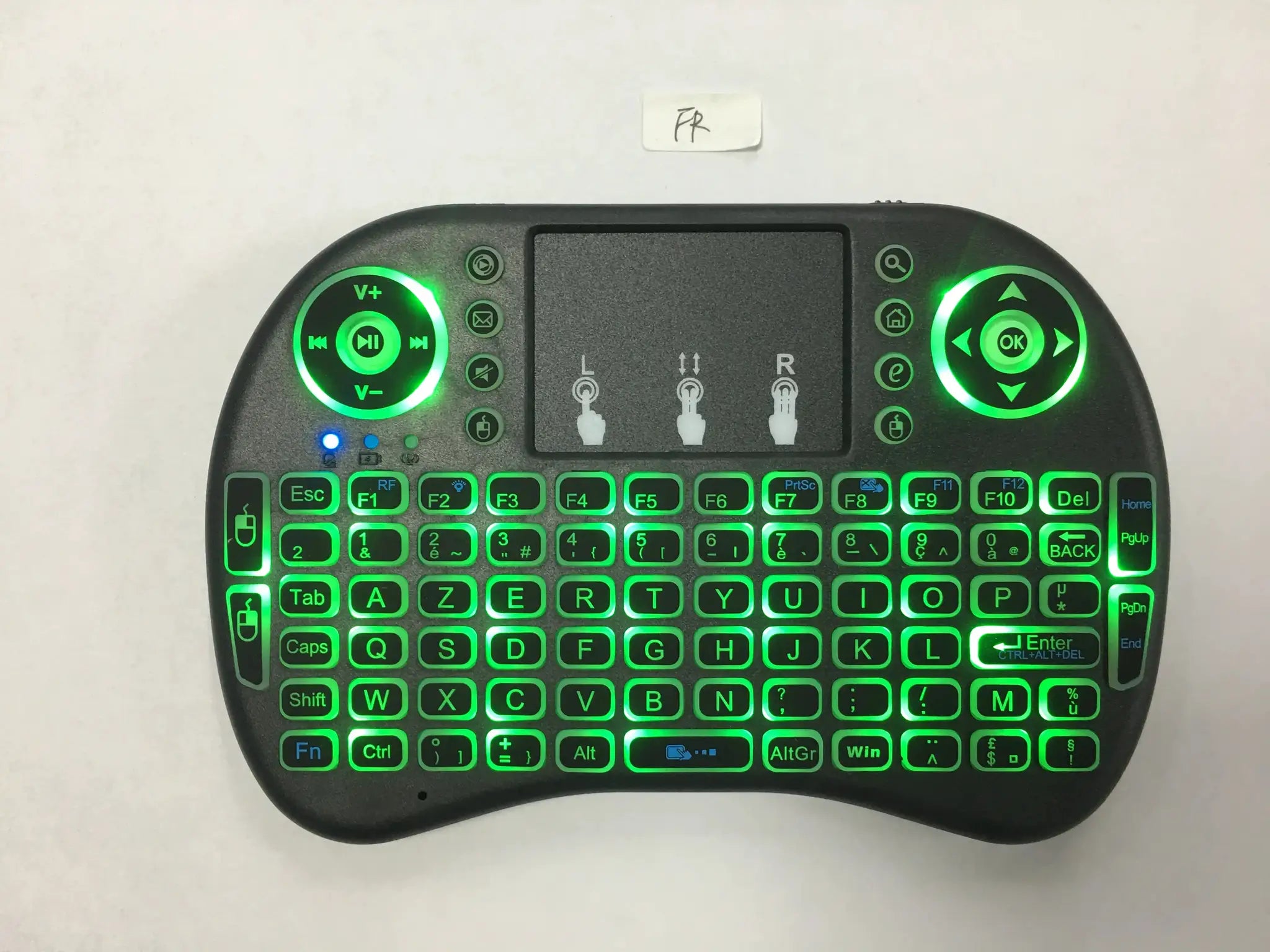 Backlit Mini Wireless Keyboard With Touchpad N RGB For PC TV Box Multi Language Spanish French Azerty Russian Portuguese