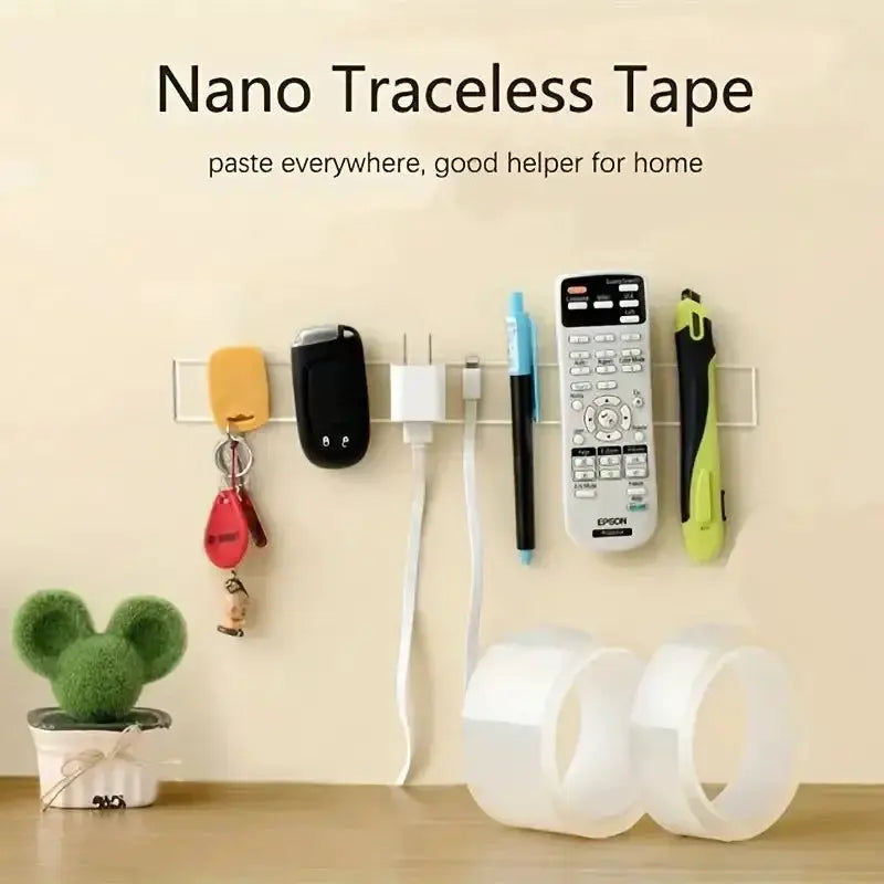Nano Tape Traceless Double Sided Transparent Adhesive Tape 1M 2M 3M 5M Waterproof Reusable Cleanable Home DIY