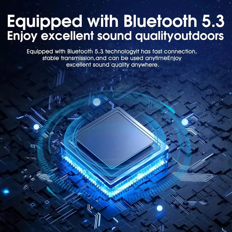 NovaPulse Outdoor Magnetic Bluetooth Speaker Portable Mini Travel Stereo RGB Light And Phone Holder