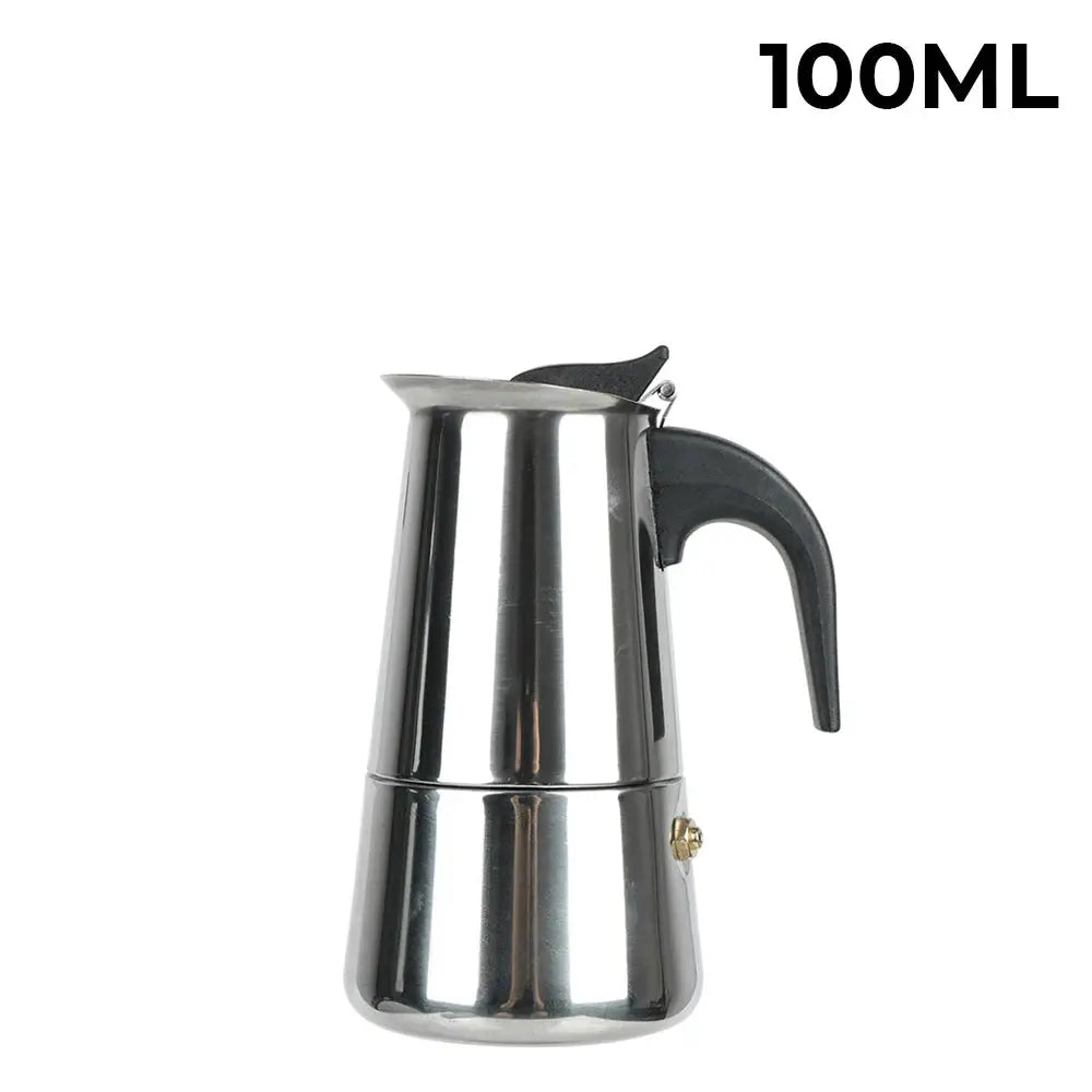 Stellar Brew Stainless Steel Moka Pot Stovetop Espresso Maker For Rich Mocha Latte Coffee 2 4 6 9 Cups
