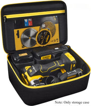 Storage bag for DEWALT 20V Max DCS438B; yellow and black organizer with mesh lid pocket
