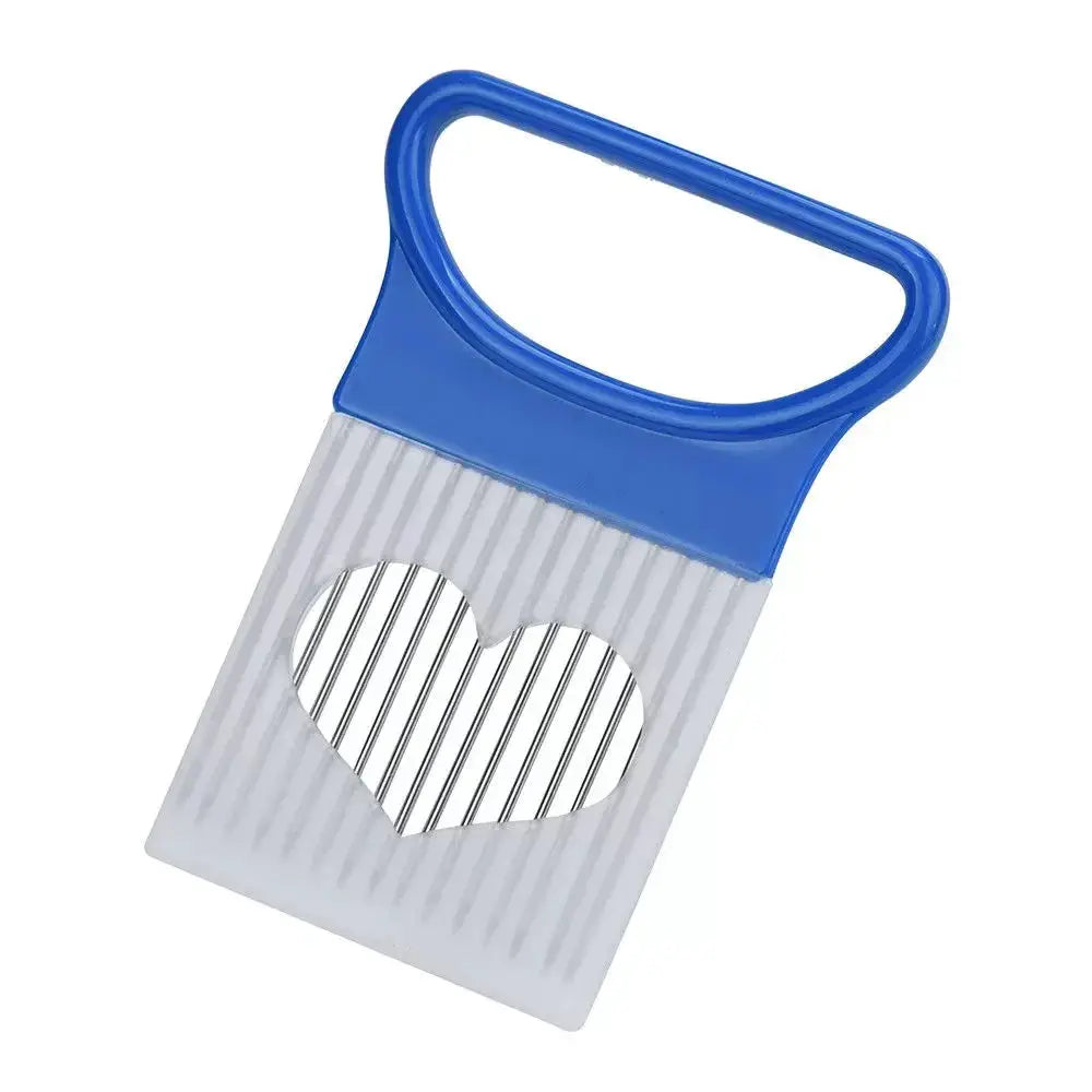 Colorful Onion Slicer With Stainless Steel Blades 1 Piece Kitchen Tool For Effortless Onion Slicing