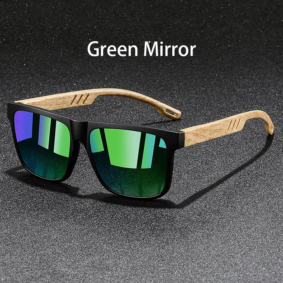 Vintage Square Frame Sunglasses Unisex UV400 Protection For Fishing And Driving Premium Outdoor Eyewear