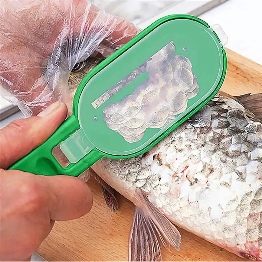 Multi Tool Fish Scale Remover And Fruit Vegetable Peeler With Cleaning Scraper Accessories Folding Knife