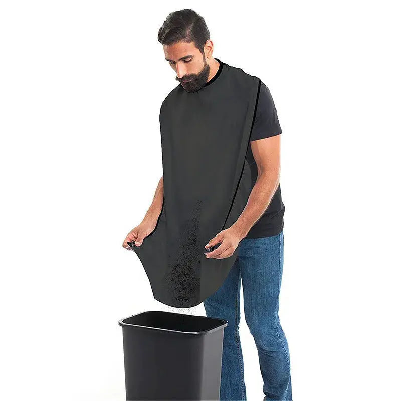 Male Shaving Apron Beard Catcher Cape For Grooming Hairdresser Bib Adult Shaver Cleanup Cape