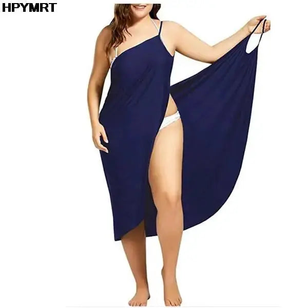 AzureVibe Women Backless Beach Dress Swimsuit With Strap Skirt Veil Cover Crossover 2K Tank Top