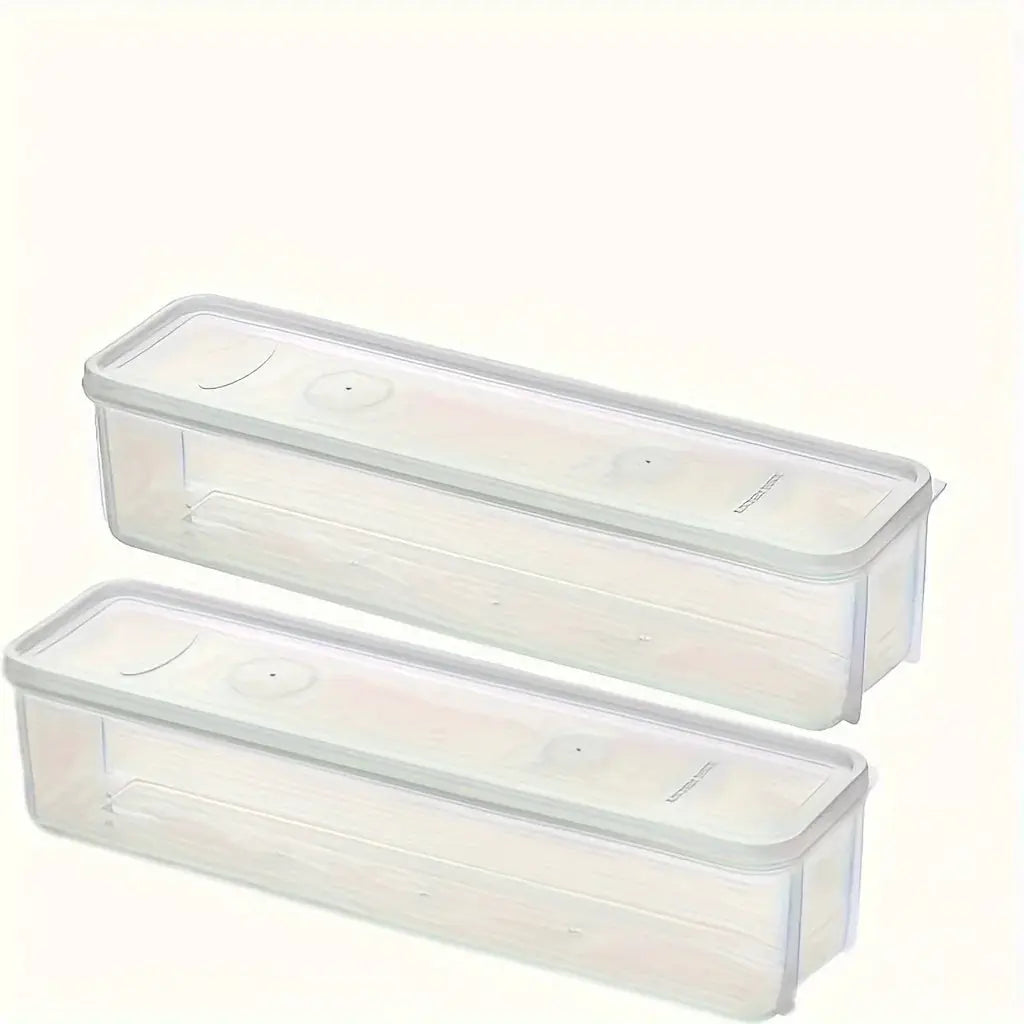 Refrigerator Fresh Keeping Storage Box Transparent Sealed Food Preservation Containers for Kitchen Organization