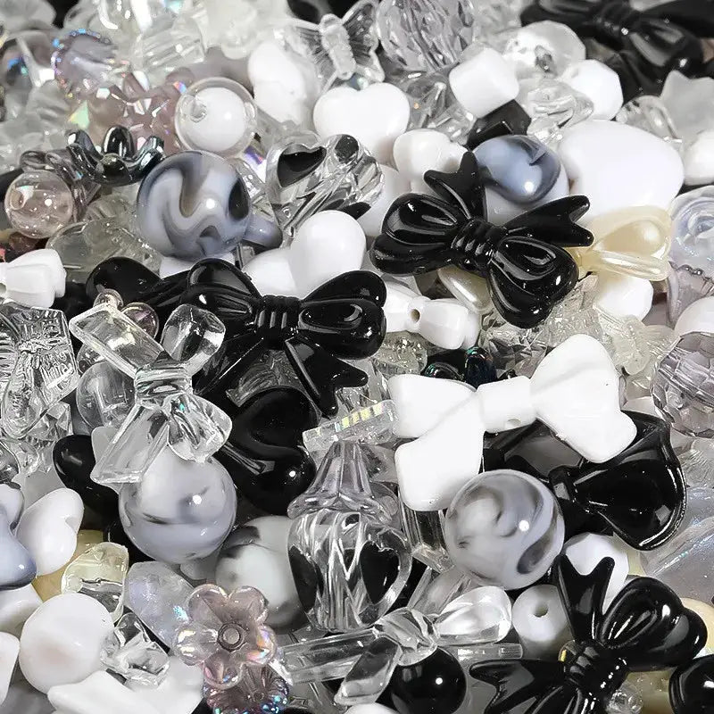 50g Mixed Color Acrylic Loose Beads Pack for DIY Jewelry Making Accessories for Bracelets and Necklaces