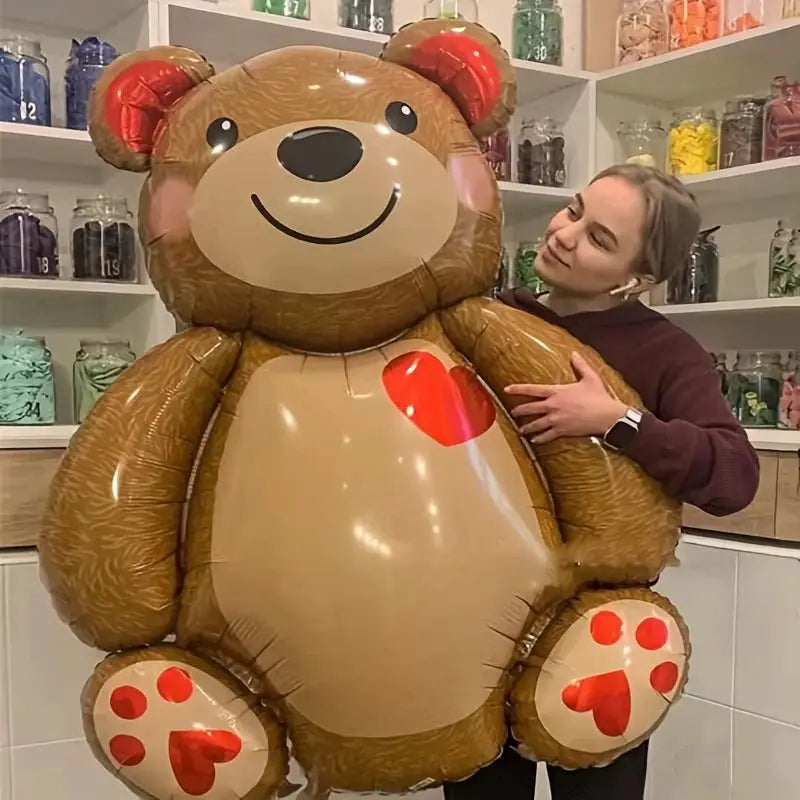 One Piece Large Bear Foil Balloon for Birthday and Wedding Party Decoration Aluminum Film Balloon for Event Backdrop