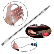 300mm Silver Hexagonal Handle Flexible Shaft Extension Rod For Screwdrivers Universal Metal Accessory