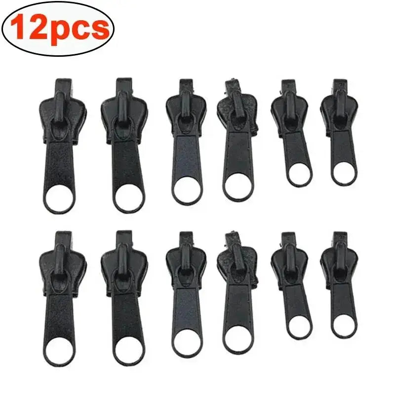 Simples Market 12-piece universal zipper repair kit with black replacement sliders