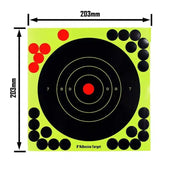 10 To 100 Pack 8 Inch Splatter Target Stickers High Visibility Reactive Paper Targets For Shooting Hunting Training
