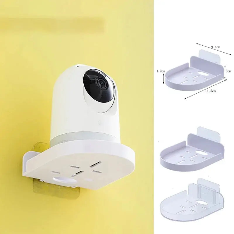 Punch Free Security Surveillance Camera Stand Traceless Wall Mounted Bracket Self Adhesive Drill Free Fixer 1pcs