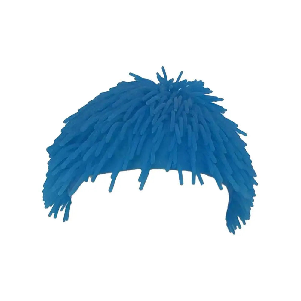 Spiky Ball Prank Hat, blue soft TPR unisex headwear for Halloween cosplay