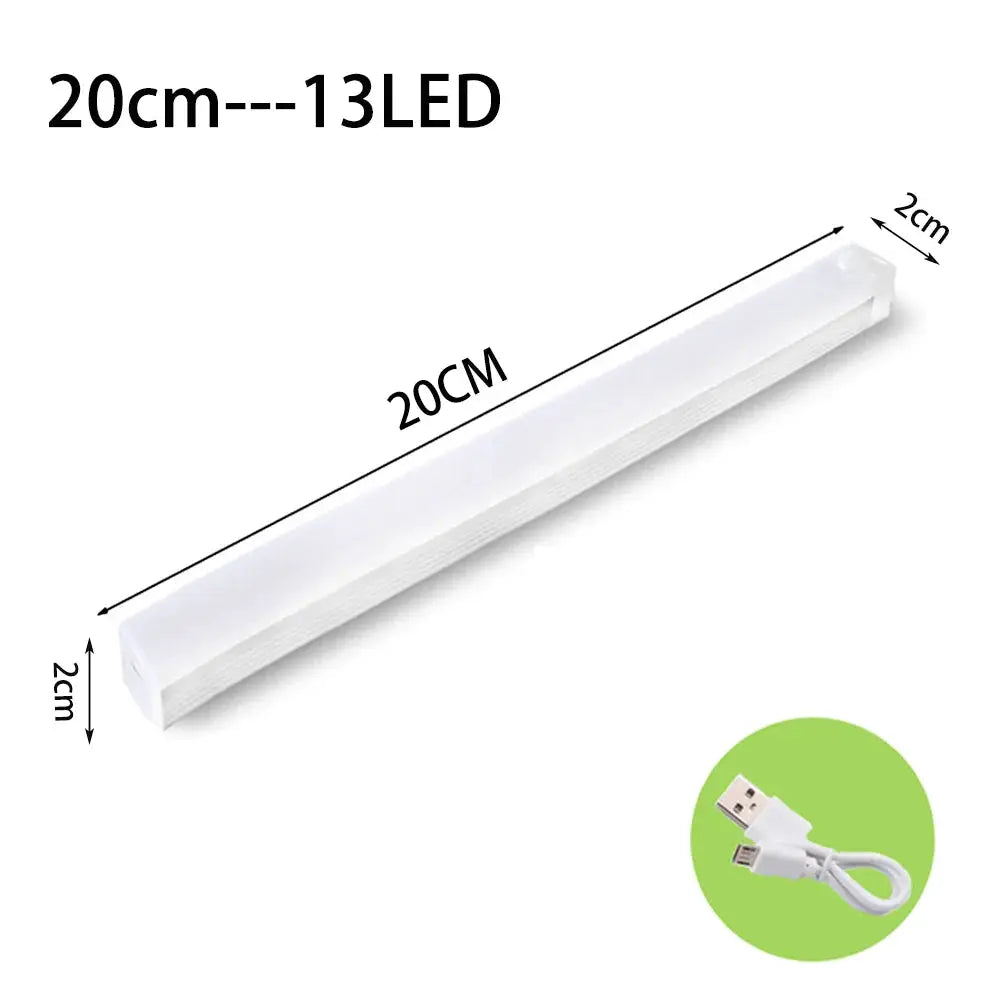LED under-cabinet light by Simples Market, white, USB-powered, 20 cm long with 13 LEDs