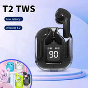 Xiaomi Original T2 Wireless Bluetooth Earphones With Transparent Design And LED Power Display HiFi Stereo Sound