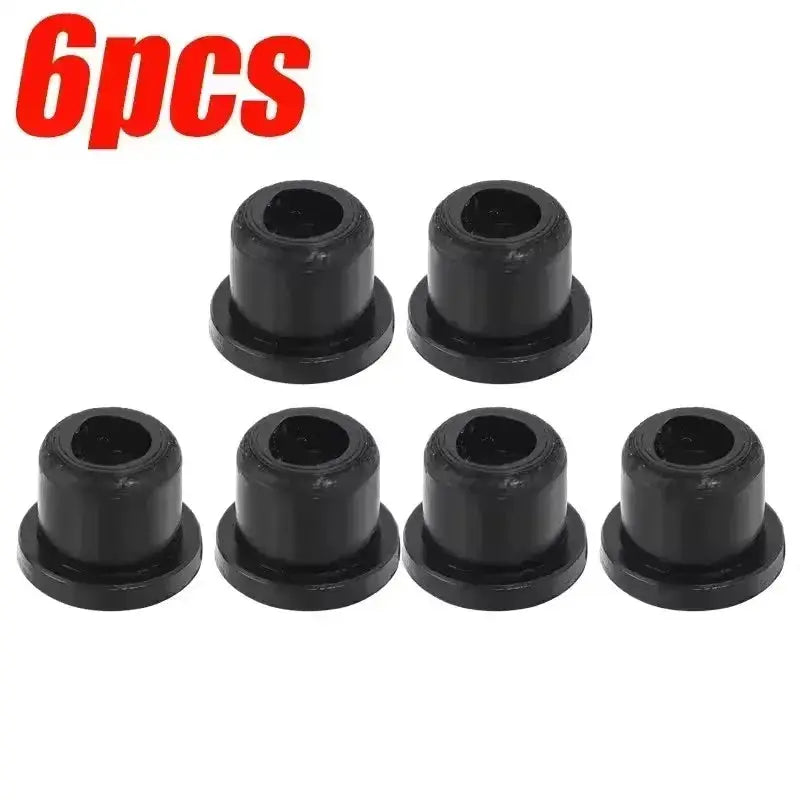 Six black plastic BMW hood logo grommet clips by Simples Market