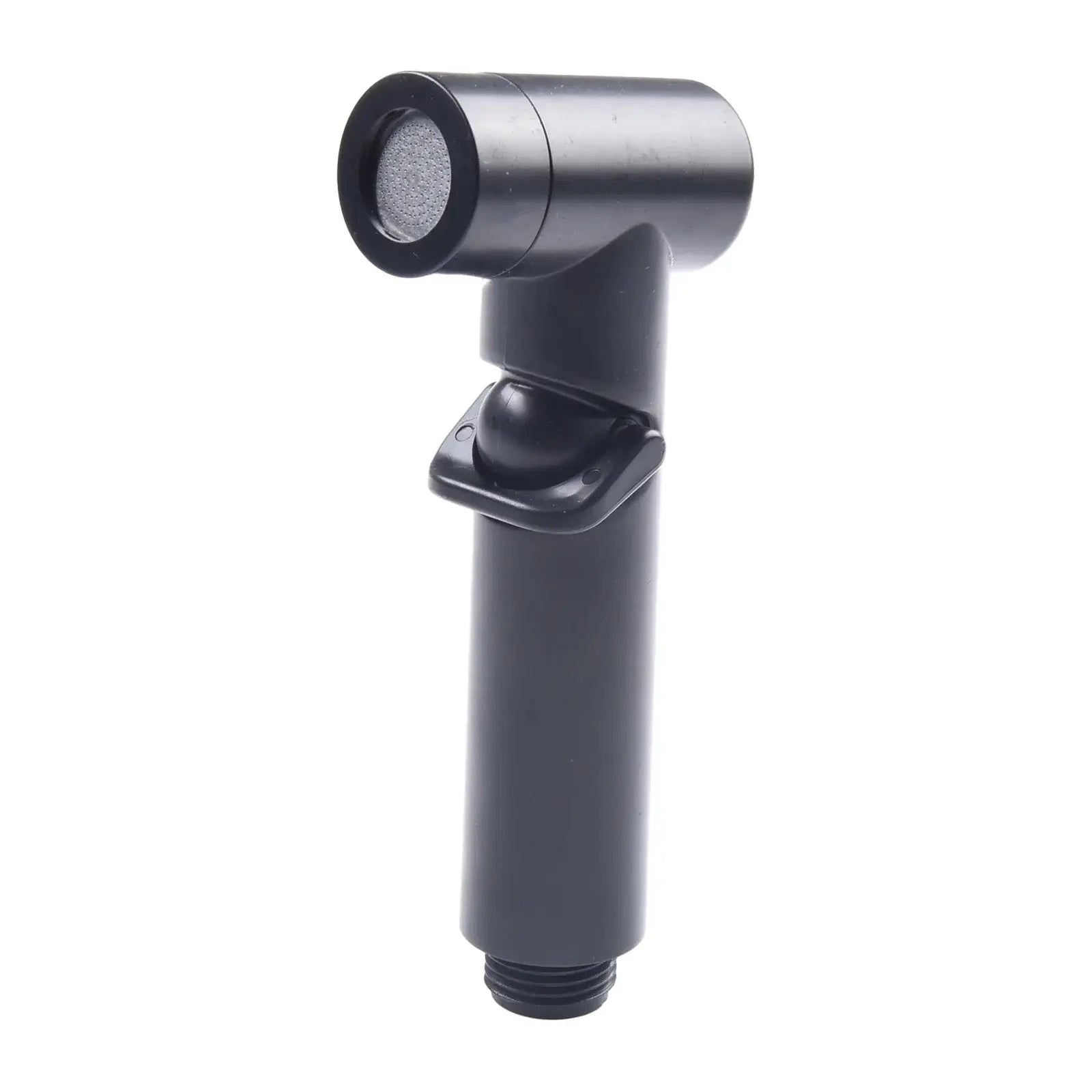 Black ABS handheld bidet spray head with hose connector for bathroom