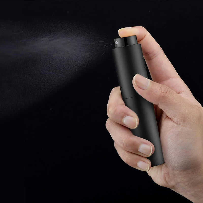 10ml Travel Perfume Sprayer Refillable Cologne Container Empty Dispenser Spray Bottle Mini Black