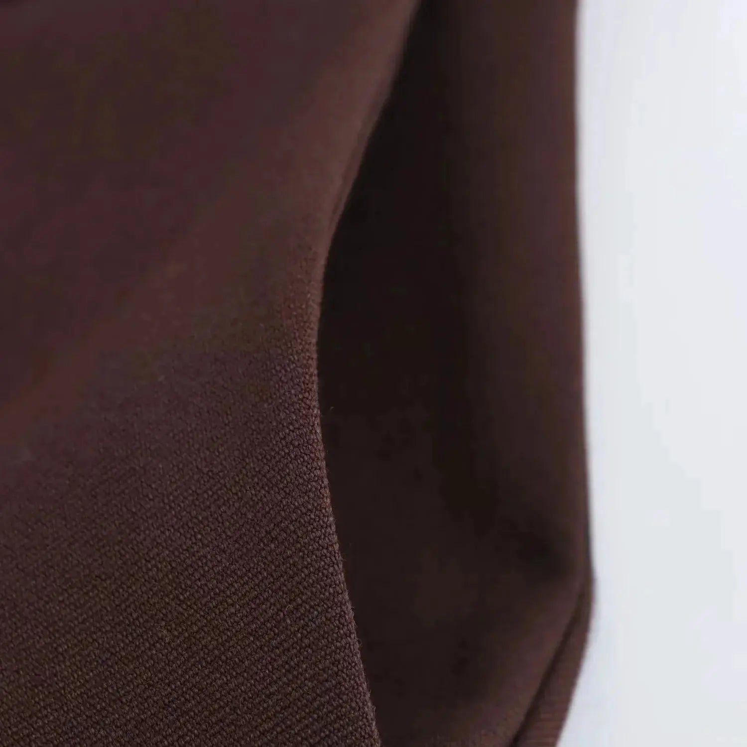 KONDALA brown textured blazer fabric close-up with visible weave detail